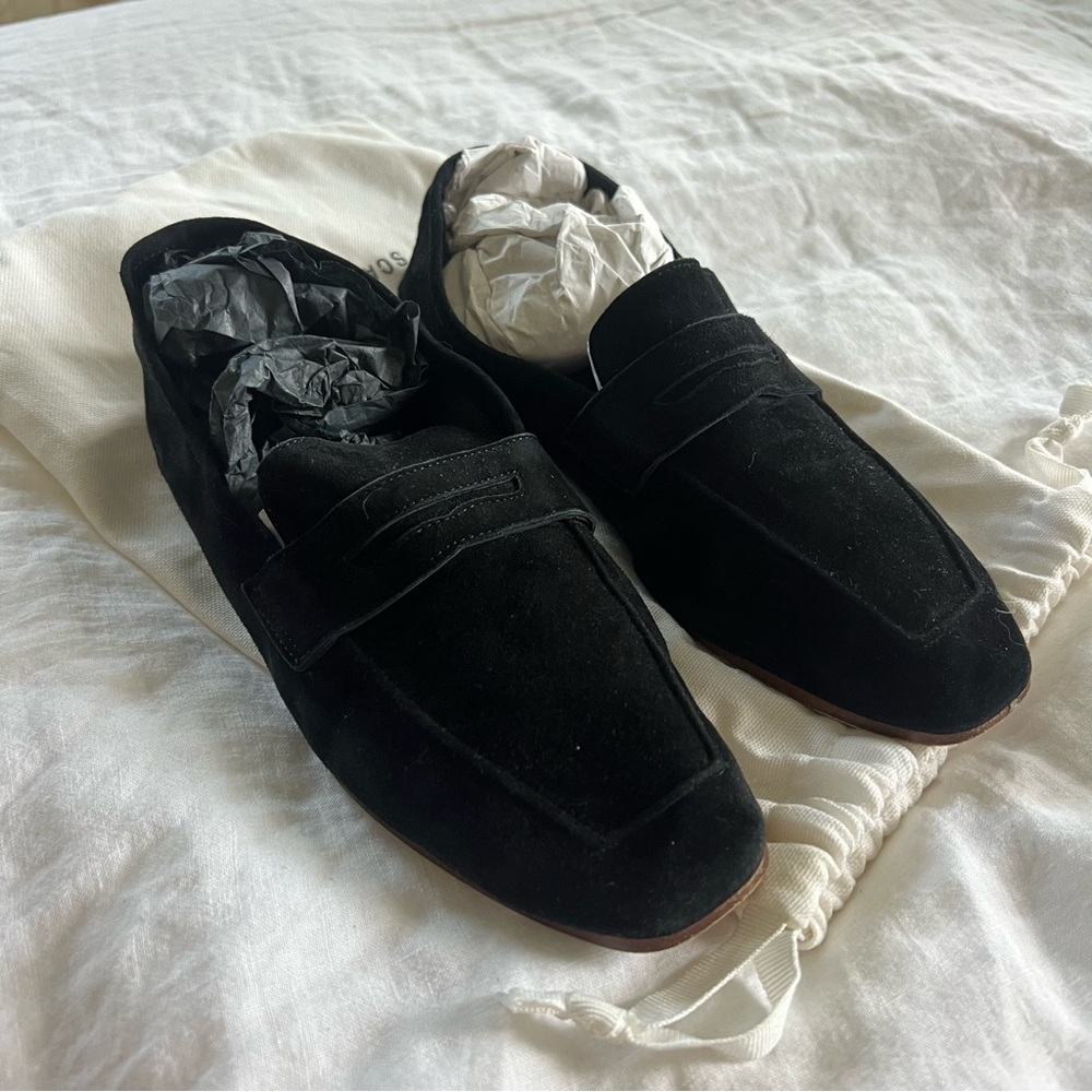 SCANLAN THEODORE Black Suede Loafers 37